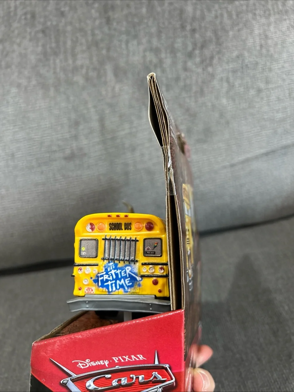 Disney Pixar Cars Chomp & Chase Demo Derby Miss Fritter School Bus Vehicle 2016